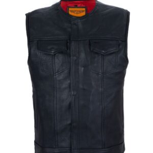 Men’s Leather Motorcycle Vest