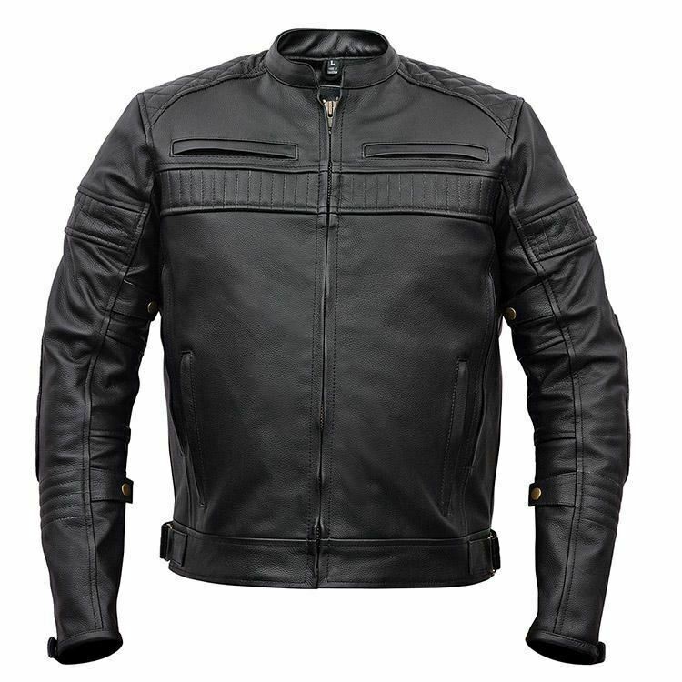 Men's Motorcycle Jacket Padded/Vented Scooter Jacket by Vance Leather ...