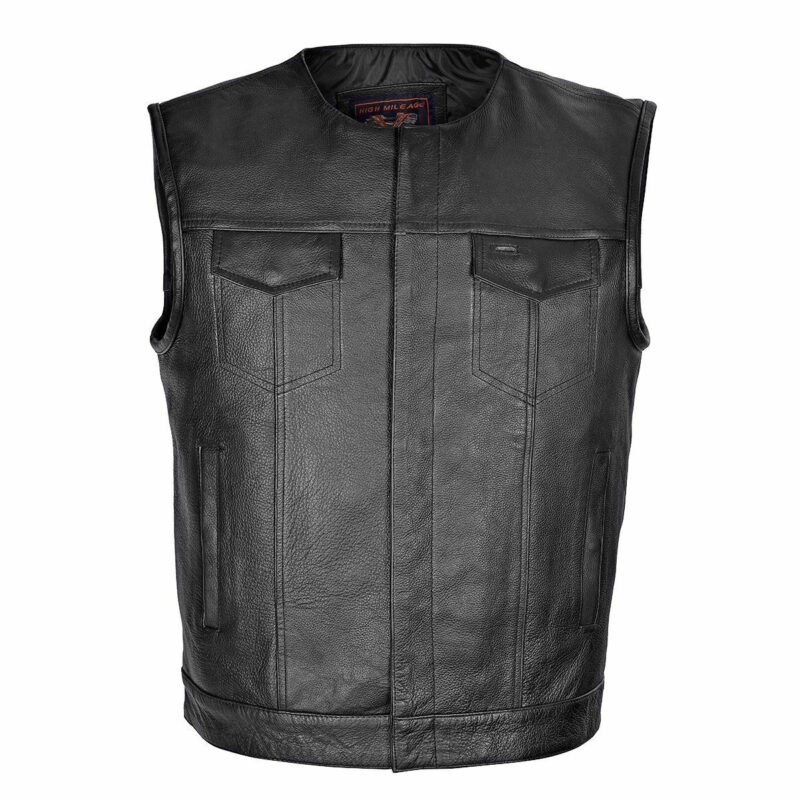 Vance Leather VL919 Leather Club Motorcycle Vest