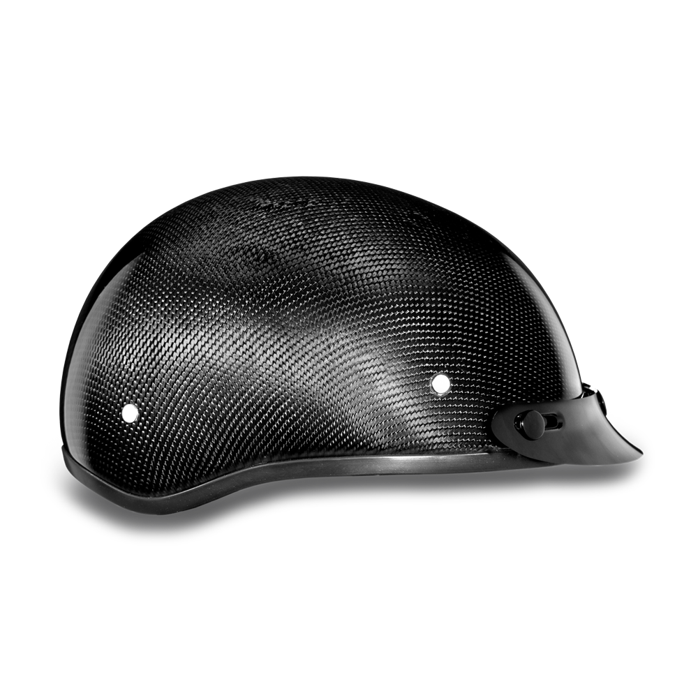 Daytona Helmets Skull CAP GREY CARBON FIBER DOT Open Face Motorcycle